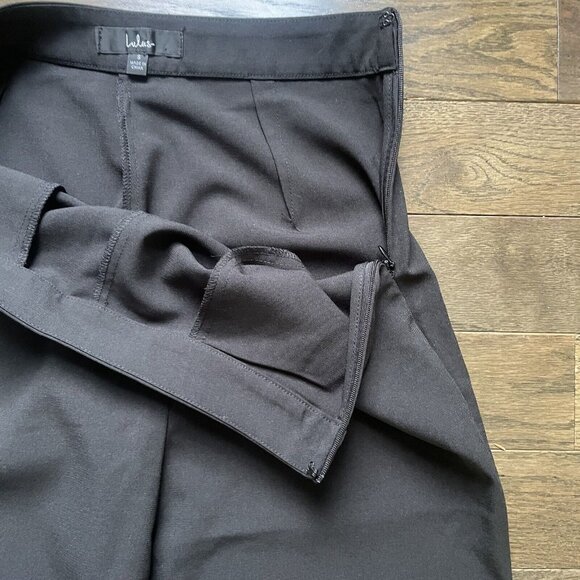 Lulus Career Pants‎ Women's Medium Black High Waist Classic Pockets Side Zipper - Picture 6 of 11